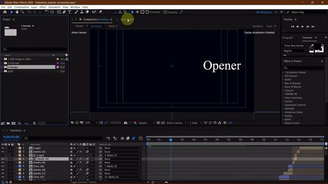 After Effects. рендер(афтер эффектс)