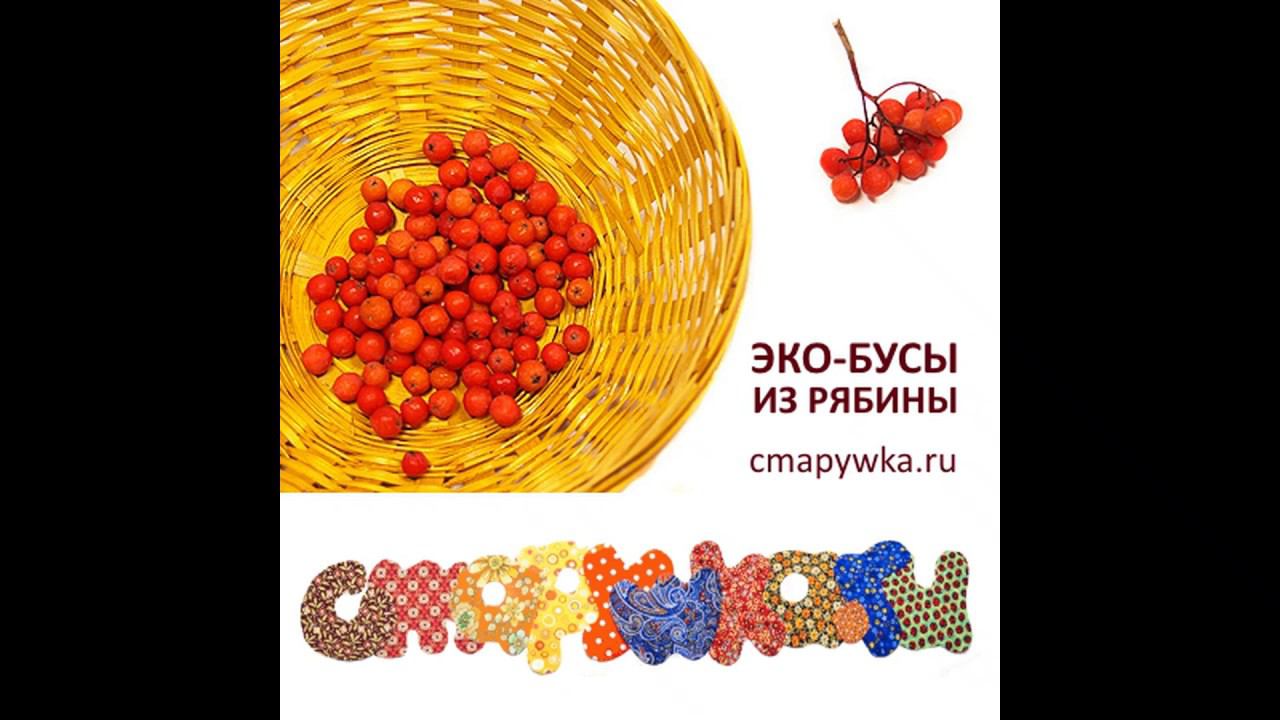 Как сделать рябиновые бусы - мастер-класс
