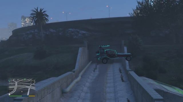 Grand Theft Auto V stunt jump #30 (Space Docker)