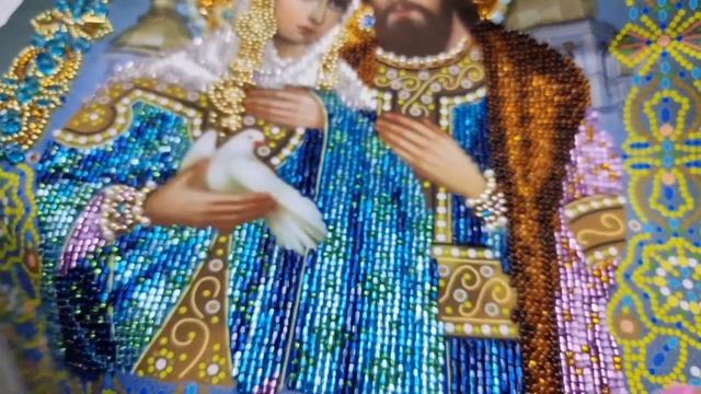 Икона святых Петра и Февроньи.