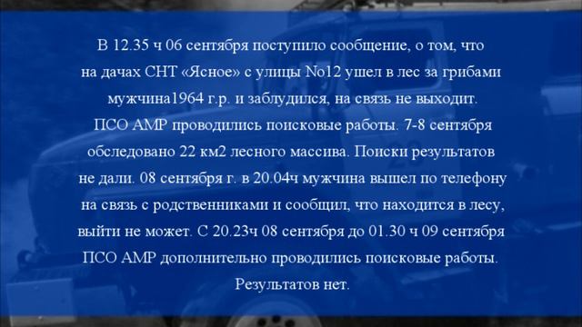 Оперативная обстановка на территории Амурского муниципального района  со 2 по 8 сентября 2024 года