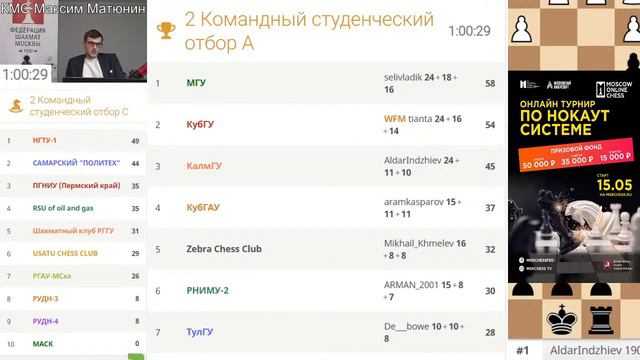 2 Командный студенческий отбор