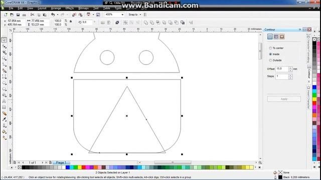 Tutorial Corel Draw X4, X5, X6 Membuat Icon Abstrak Android