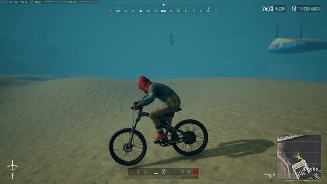 Можно ли сделать сальто в воде на велике в PUBG???