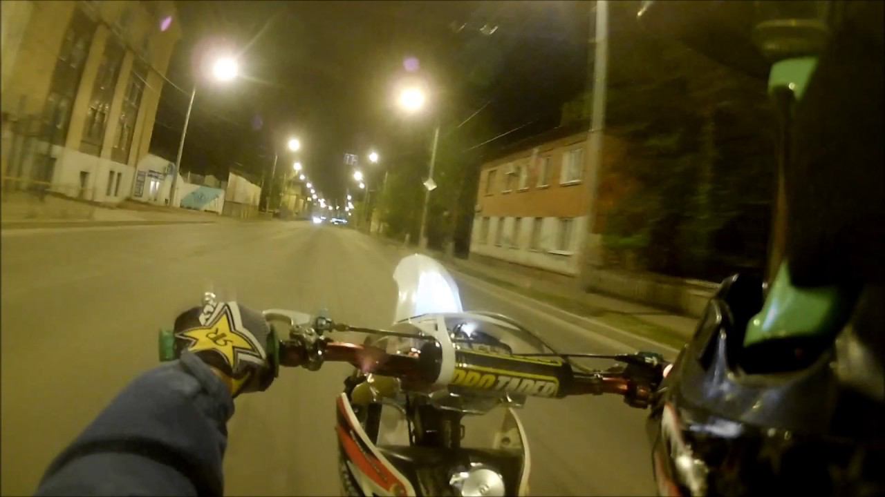 Motard days. Wheelie. Продубас по ночному Брянску.