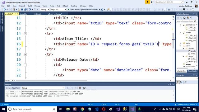 Inserting Mongo Documents Through a Bottle Py Web Application