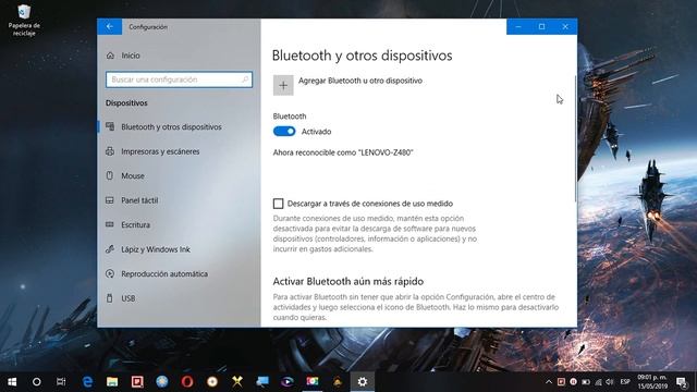 Solución no aparece icono de Bluetooth en area de notificaciones Windows 10