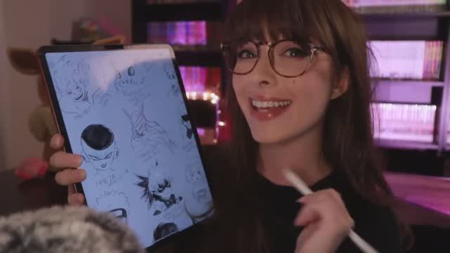 [Rainessa ASMR] Drawing YOUR Favourite Characters! (Game) iPad Sketching, Writing & Whisper Rambles