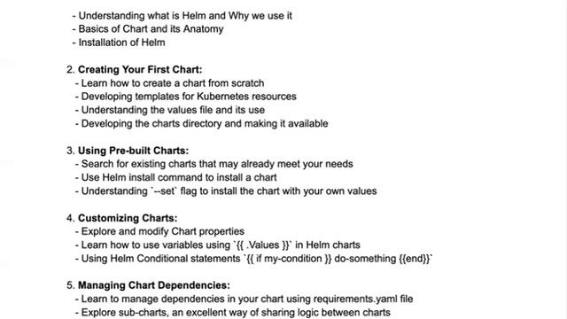 0. Topics covered helm series theory