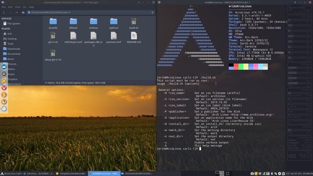 ArcoLinuxIso : 1094 installing and learning about archiso