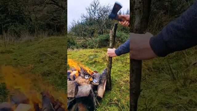 Simple Pot Stand🔥 #shorts #menwiththepot #cooking #asmr #food #fire #nature #life #relax #baking
