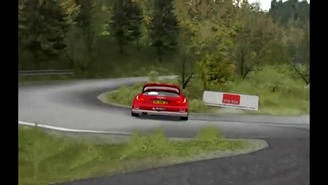 Peugeot 206 WRC spectacular drift hairpin RBR