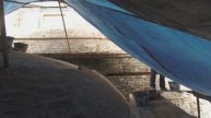 Каменные работы по строительсту алтаря закончены.