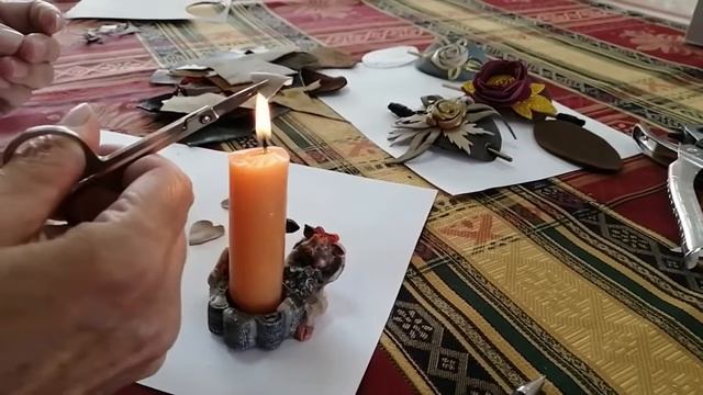 Мастер-класс "Изготовление заколки для волос из кожи"