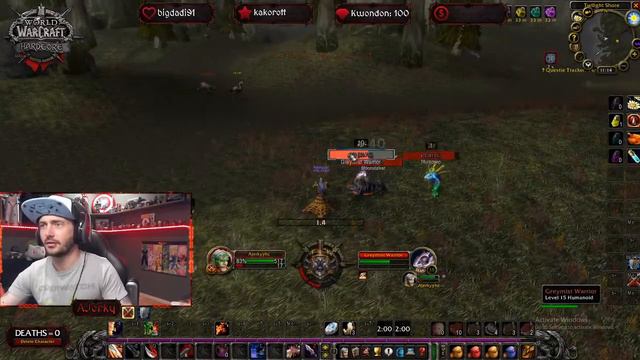 Death Clip - level 19 Warrior | WoW Classic Hardcore | Death = delete