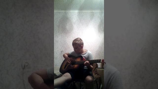 Песня на гитаре Северный ветер Смотреть всем !!(только грустно....()