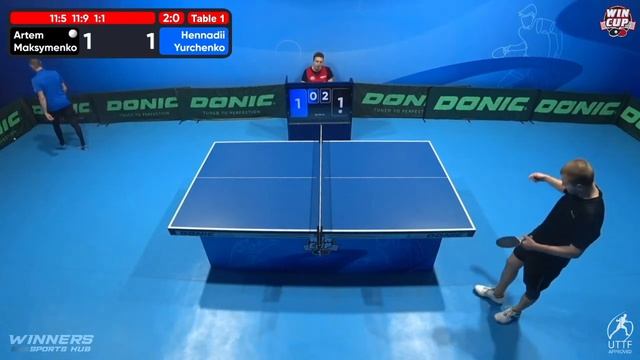 03:30 Artem Maksymenko 3 - 1 Hennadii Yurchenko West 7 WIN CUP 10.12.2022 | TABLE TENNIS WINCUP