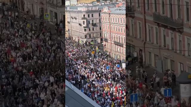 русский крестный ход прошёл в Питере в честь Александра Невского