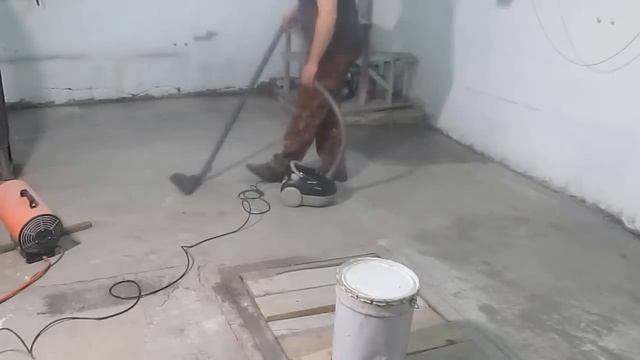 Чистый пол в гараже!