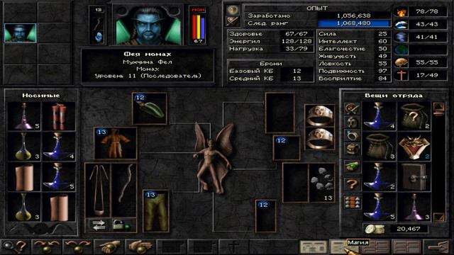 Wizardry 8 СОЛО Железная воля Монах-маг Фея