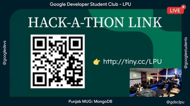 [GDSC LPU] MongoDB Punjab MUG | Google Developer Student Club - LPU | 2022