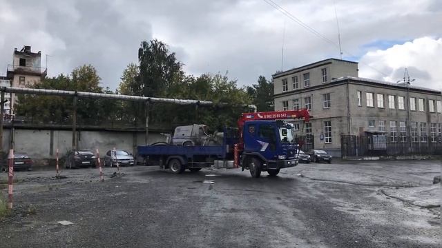Растворонасос поехал работать
