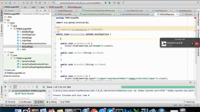 Page object Model 2/2 framework using Selenium and JAVA