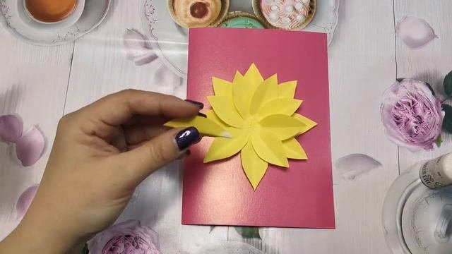 Открытка Сказочный цветок. Видео курс Мастерята клуба Майдановский г.о. Клин