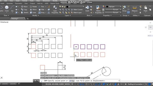 DERS 11 AUTOCAD MOVE   COPY KOMUTLARI