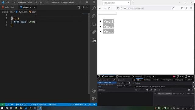 Video 1: Basic HTML and CSS | Todo app