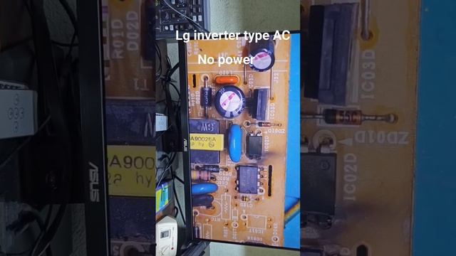 LG inverter type ac no power issue#industrial #electronics #airconditioner