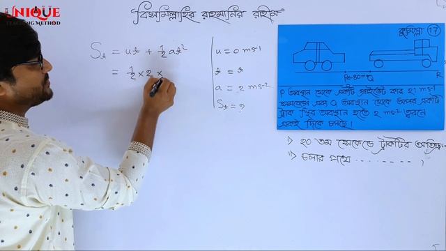 SSC Physics Chapter 2 | সৃজনশীল সমাধান কুমিল্লা 2017 | ট্রাক ও কার পরস্পরকে কতবার অতিক্রম করবে