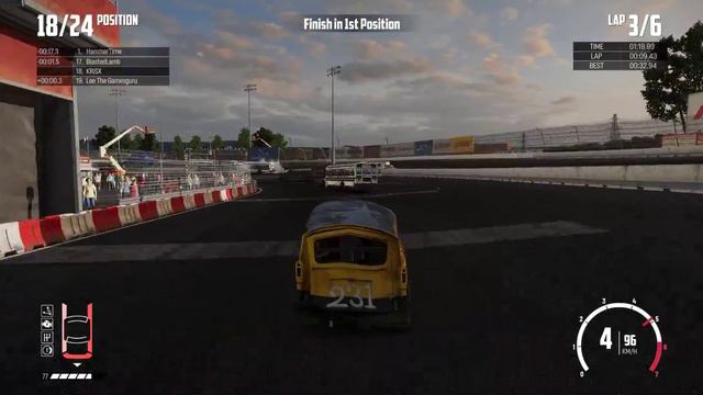 Wreckfest [21:9 Gameplay] - 3 wheeler vs BUSES!