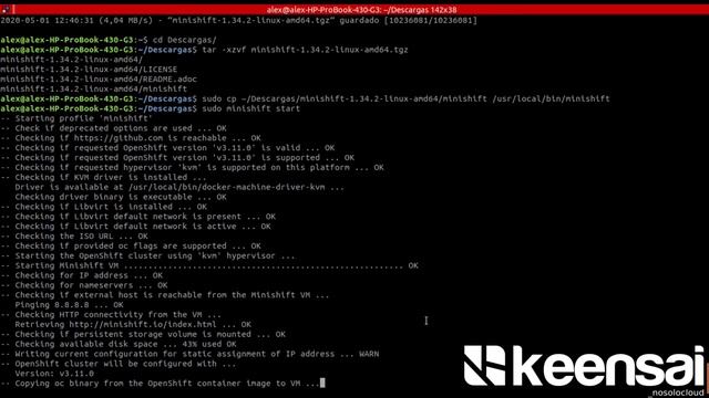 KEENSAI 01-Openshift installation