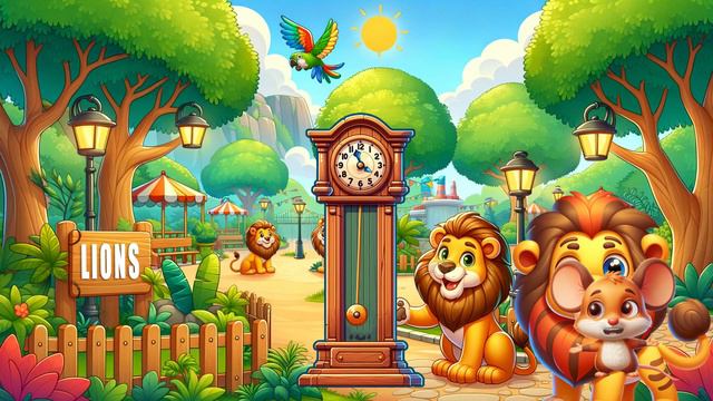 Hickory Dickory Dock at the Zoo with Elephant Tiger  More  Little ICY Productions
