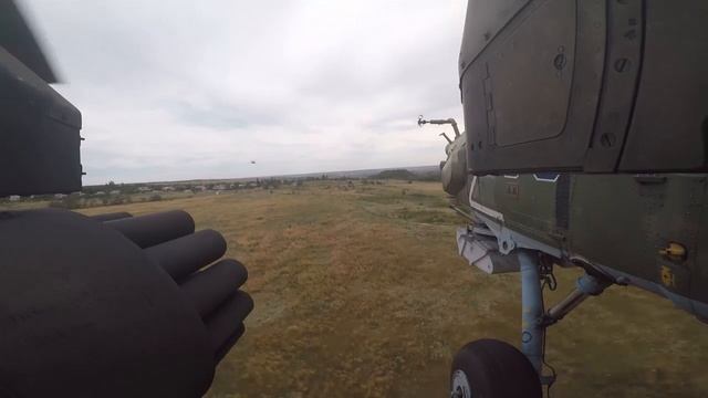 Боевая работа экипажей ударных вертолетов Ми-28 и Ми-24 в зоне СВО