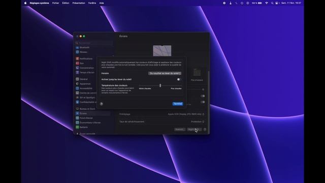 Comment activer Night Shift sur Mac