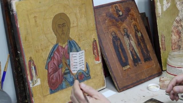 Мастер-класс Тонировки при восстановлении красочного слоя иконы часть 1