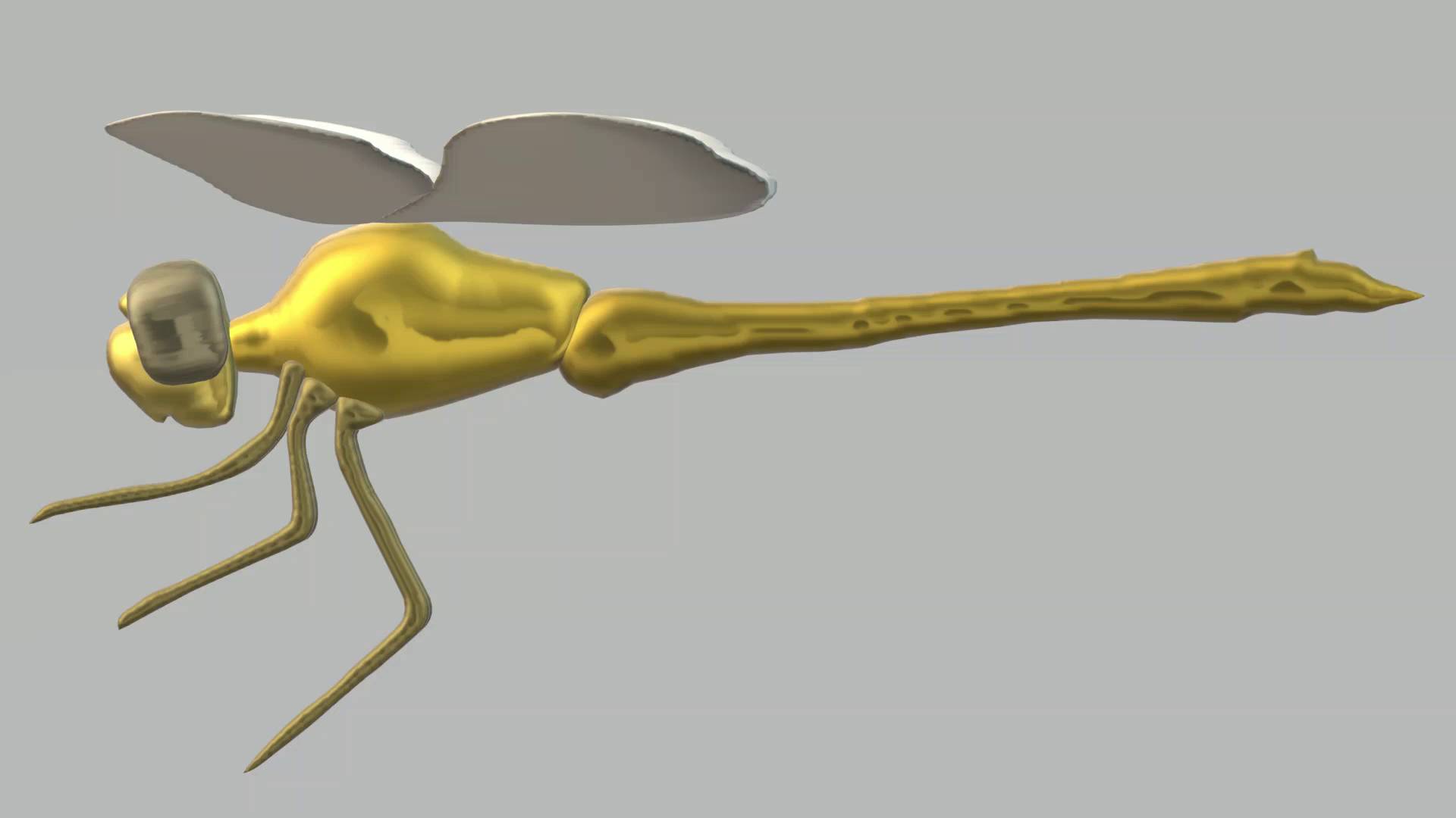 Нарисованная стрекоза обыкновенная, рисунок 3D