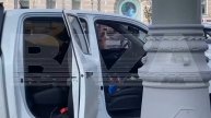 В центре Москвы оцепили машину с разобранным беспилотником самолетного типа.