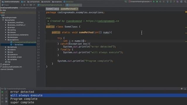 Java Exception Handling Part 2: The Finally Statement