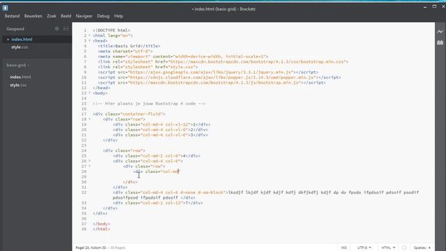Nesting Columns Bootstrap 4
