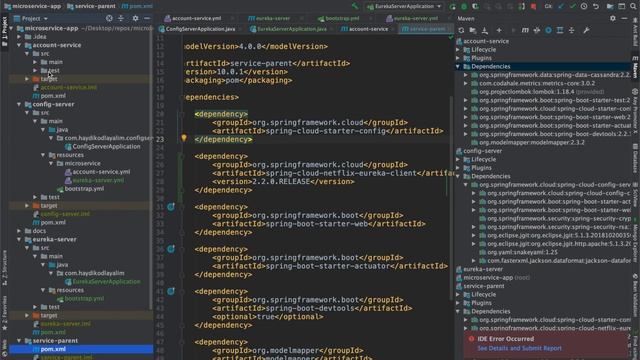 Ders 10 - Java SpringCloud Microservice, Config server ve Eureka Server Entegrasyonu