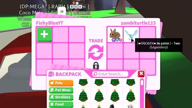 Trading NEON LUNAR OX in A RICH ADOPT ME SERVER!