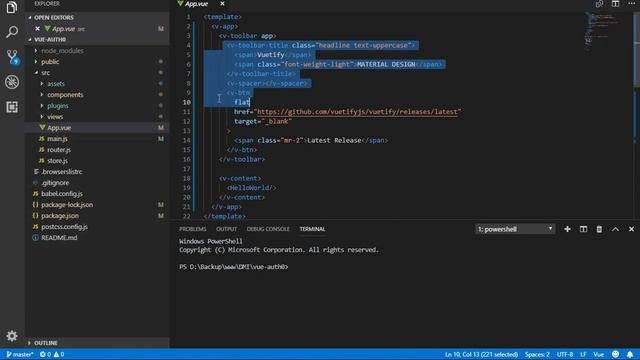 4. More Setup / Install: Create New Vue JS Project, Add Vuetify, Push to Github