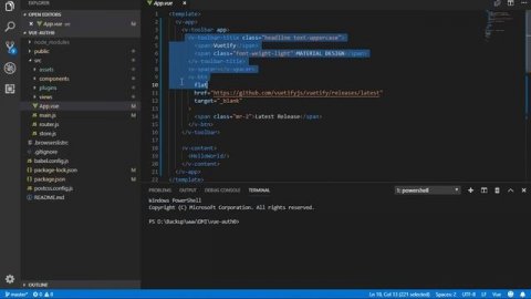 4. More Setup / Install: Create New Vue JS Project, Add Vuetify, Push to Github