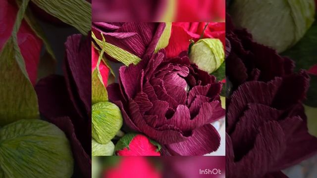 Цветы с конфетами в конверте.