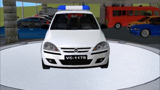 Sims 2 Car Conversion by VoVillia Corp. - 2005 Opel Corsa Policecar