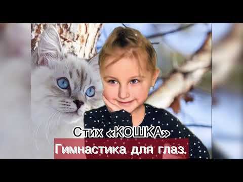 #Алиса, стих про кошку. Зарядка для глаз!