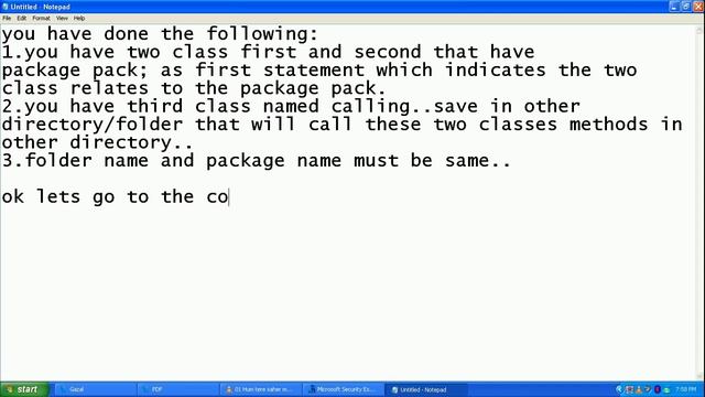 how to create package in java.flv